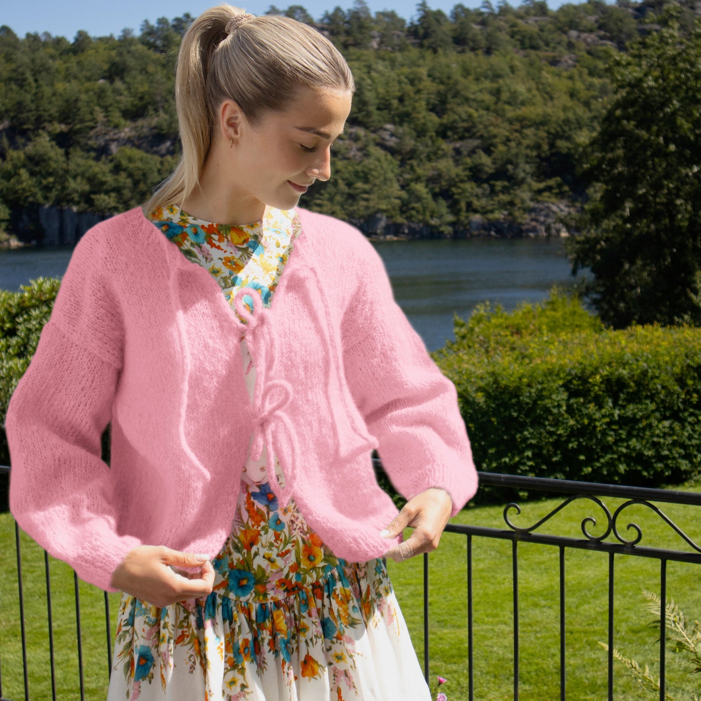 Strikk The Look: Cord-jakke rosa