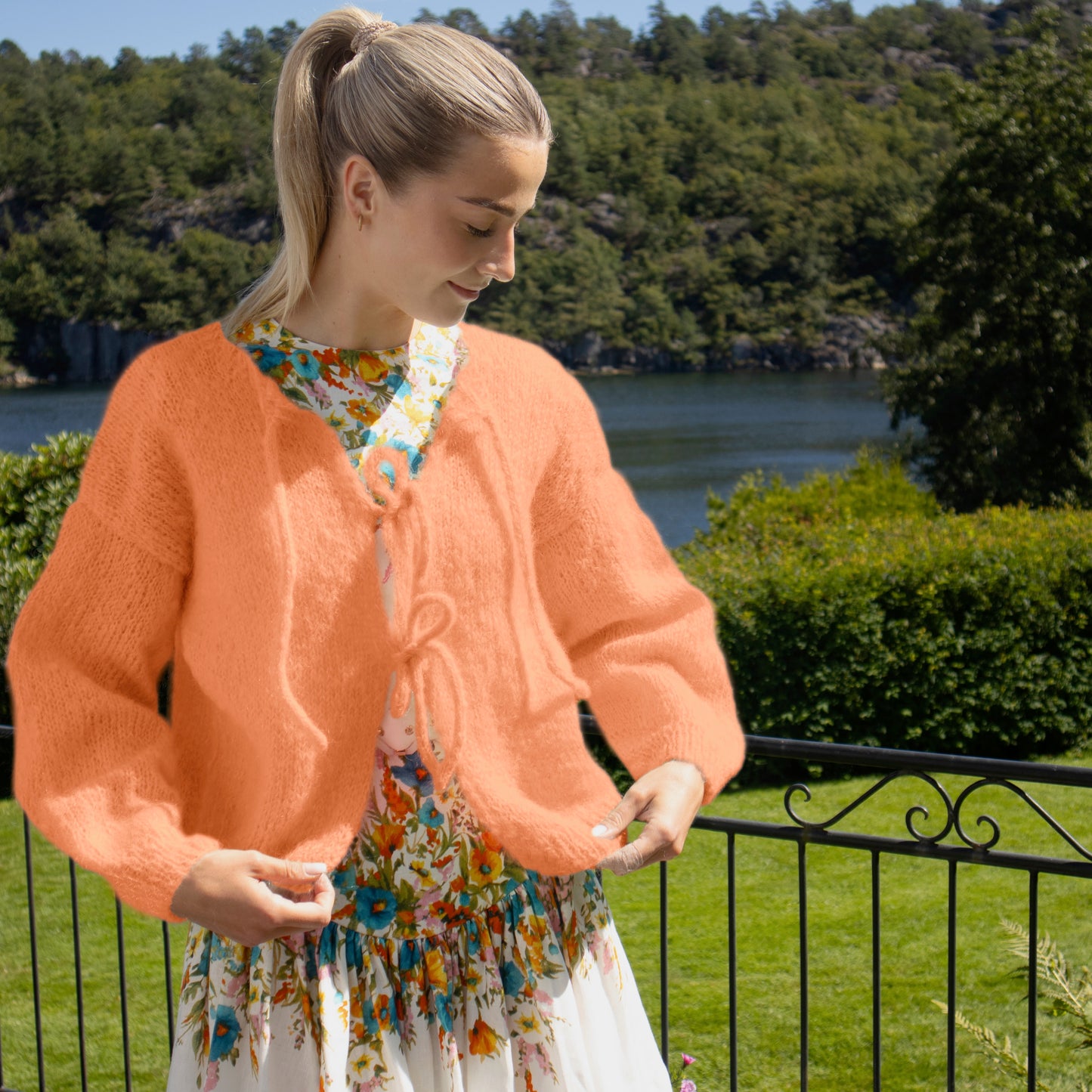 Strikk The Look: Cord-jakke honningmelon