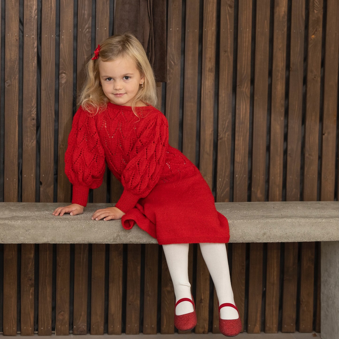 Strikk The Look: Tjøme-kjole rød