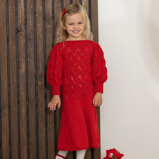 Strikk The Look: Tjøme-kjole rød