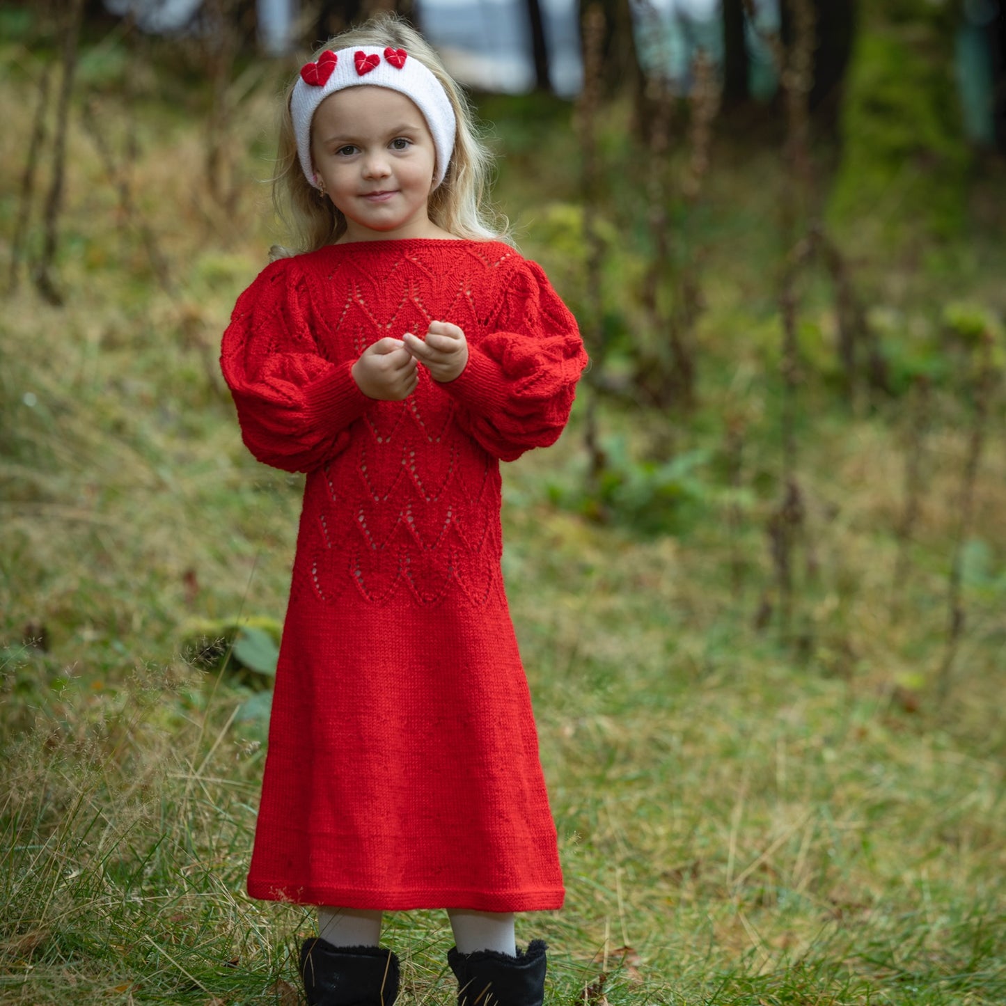 Strikk The Look: Tjøme-kjole rød