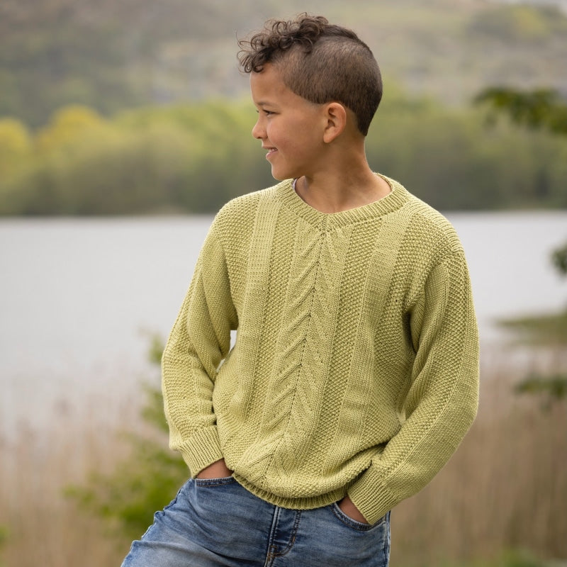 Strikk The Look: Malus-genser lys grønn