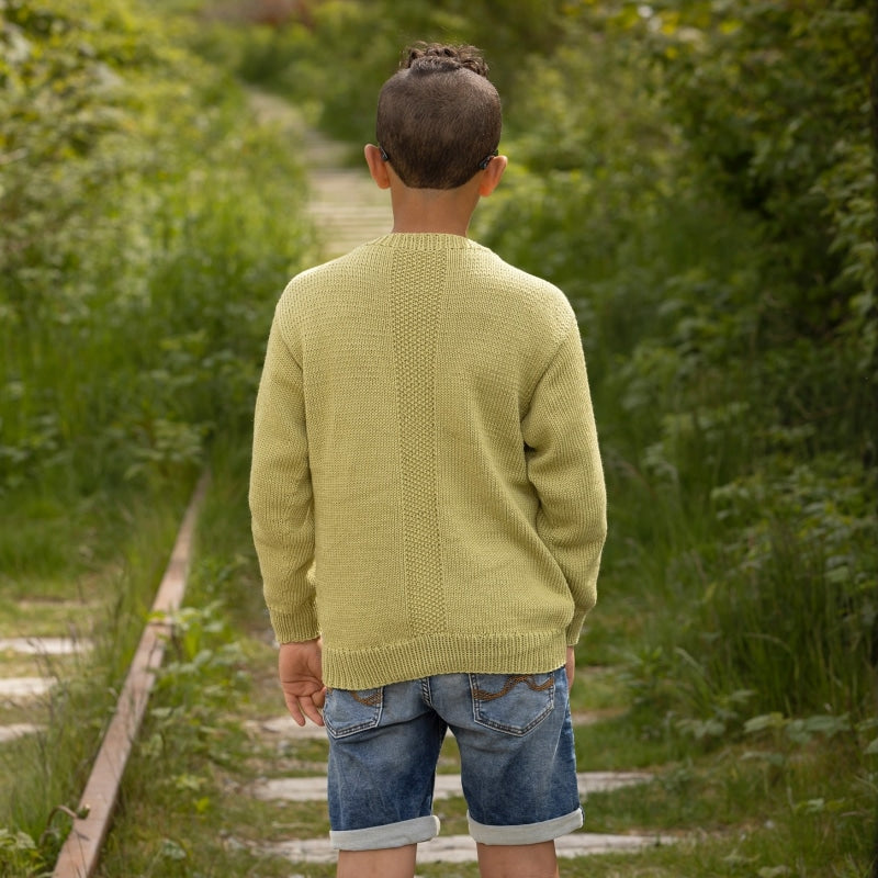 Strikk The Look: Malus-genser lys grønn