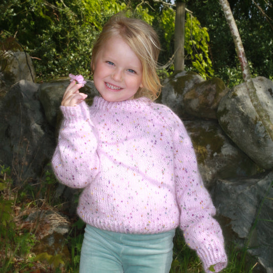 Strikk The Look:  Ultimate-genser rosa