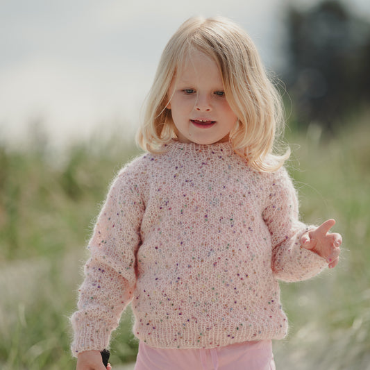 Strikk The Look: Alea-genser lys rosa