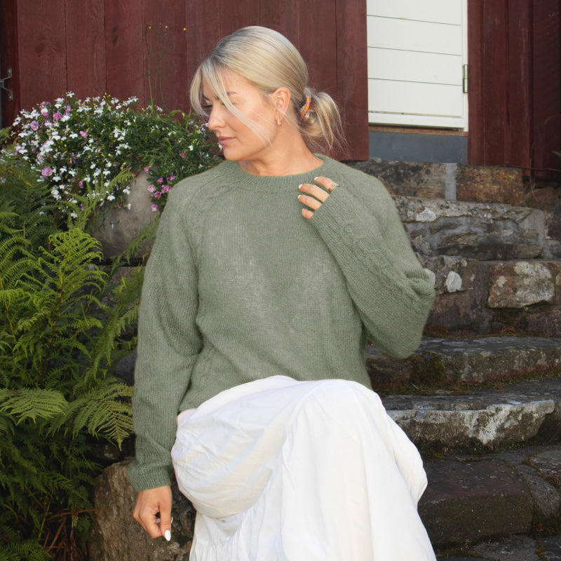 Strikk The Look: Aida-genser jadegrønn