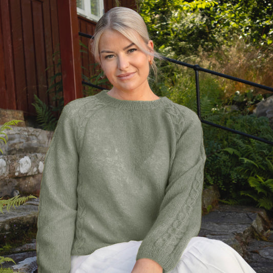 Strikk The Look: Aida-genser jadegrønn