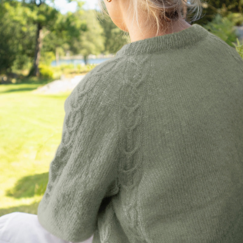Strikk The Look: Aida-genser jadegrønn