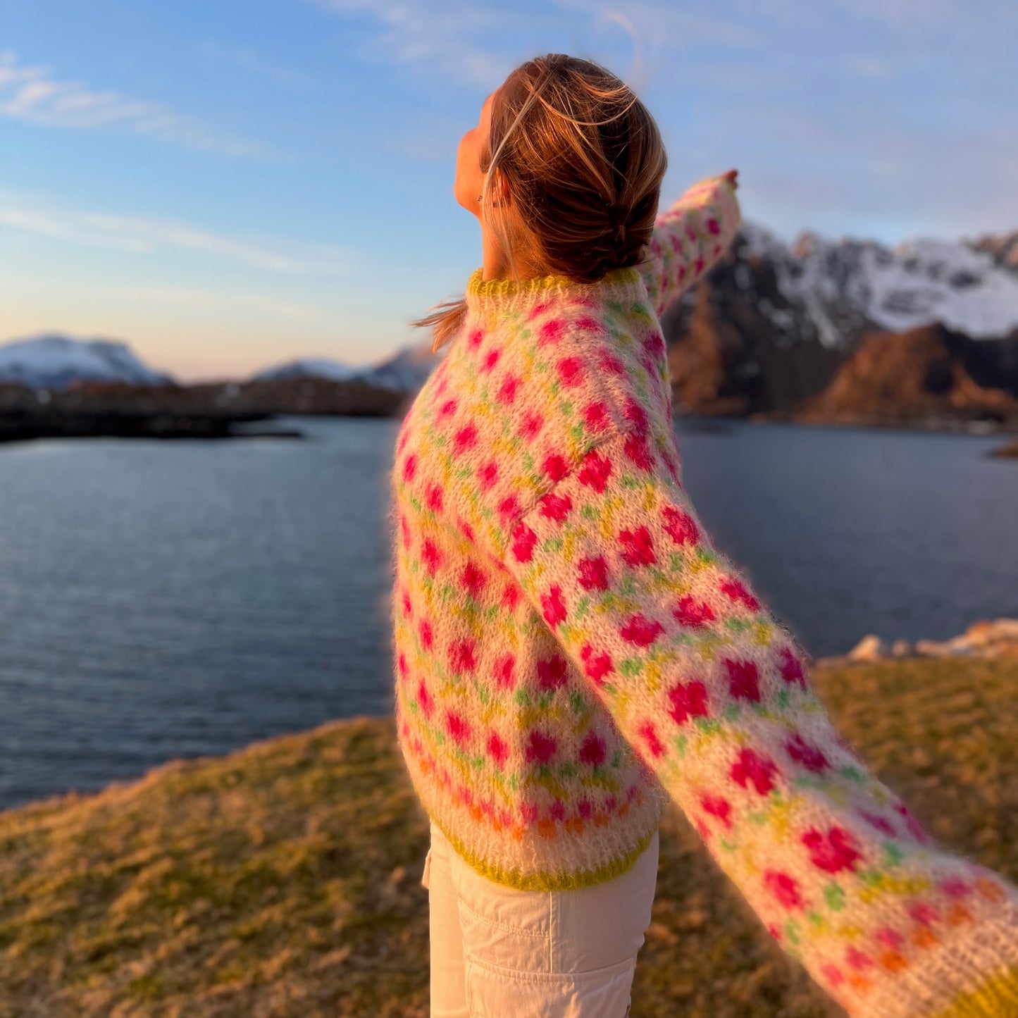 Strikk The Look: Ellinor-genser white