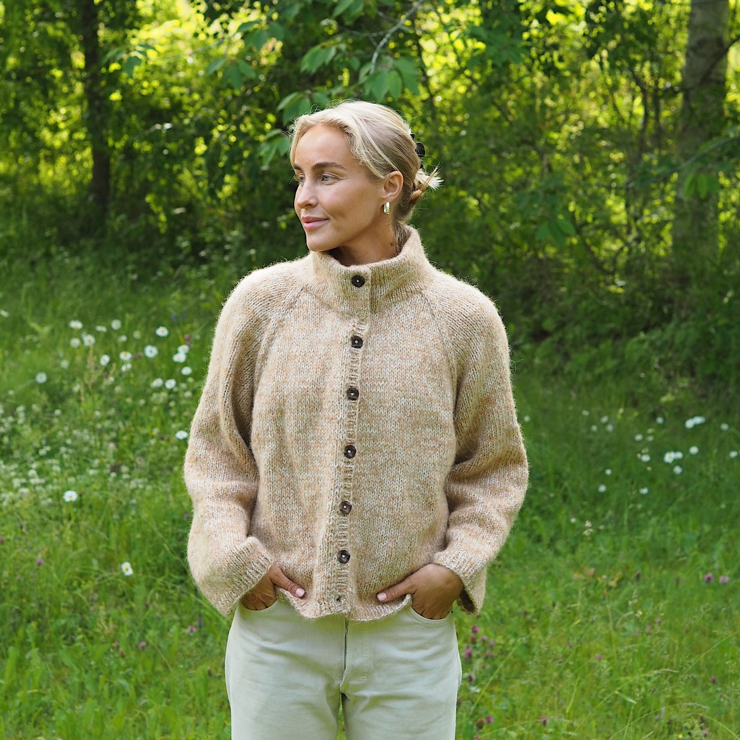 Strikk the Look: Nøkken chunky-cardigan beige