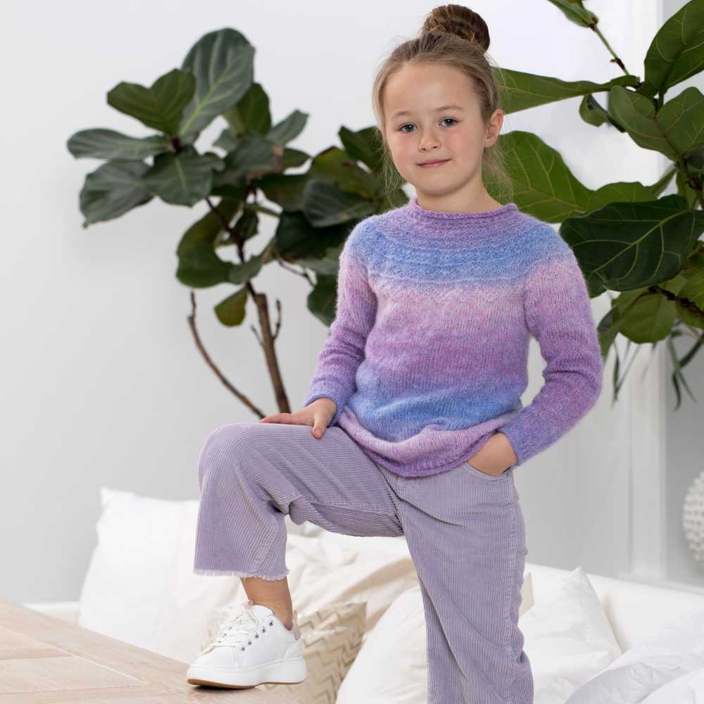 Strikk The Look: Karusell-genser lilla