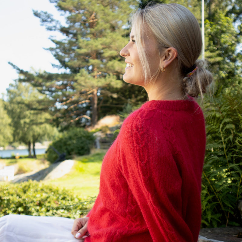 Strikk The Look: Aida-genser rød