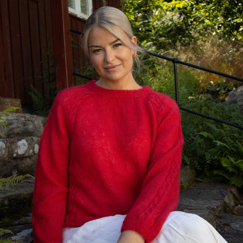 Strikk The Look: Aida-genser rød