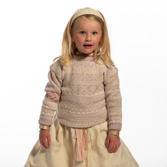 Strikk The Look: Valle-genser pudderrosa