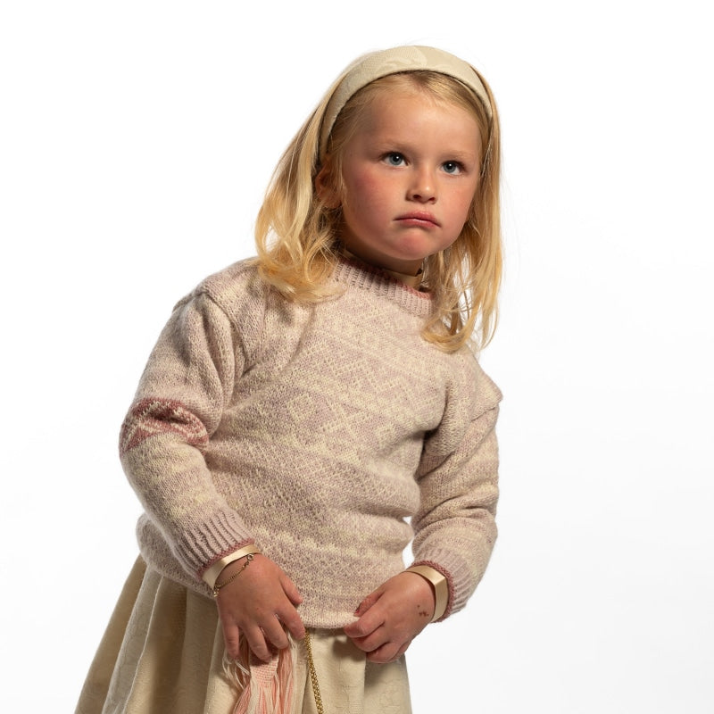 Strikk The Look: Valle-genser pudderrosa