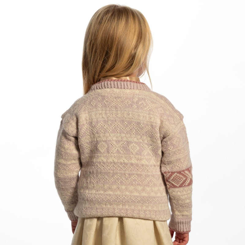 Strikk The Look: Valle-genser pudderrosa