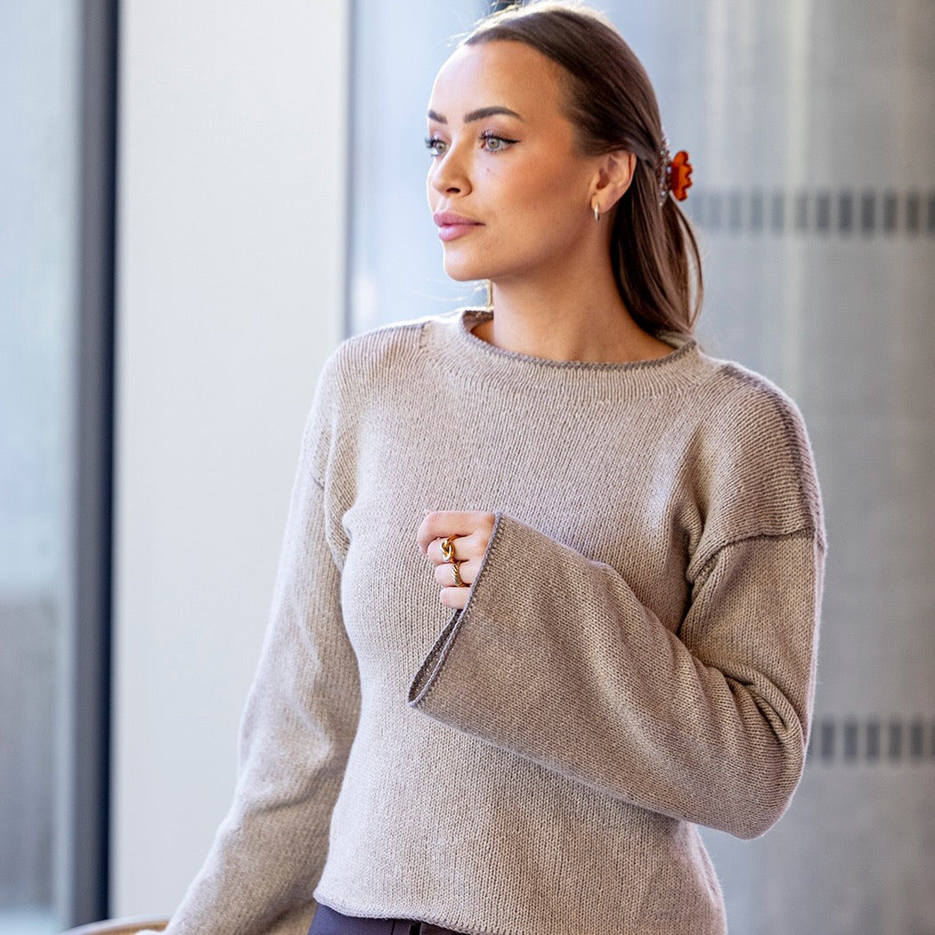 Strikk The Look: Silhuett-genser havre