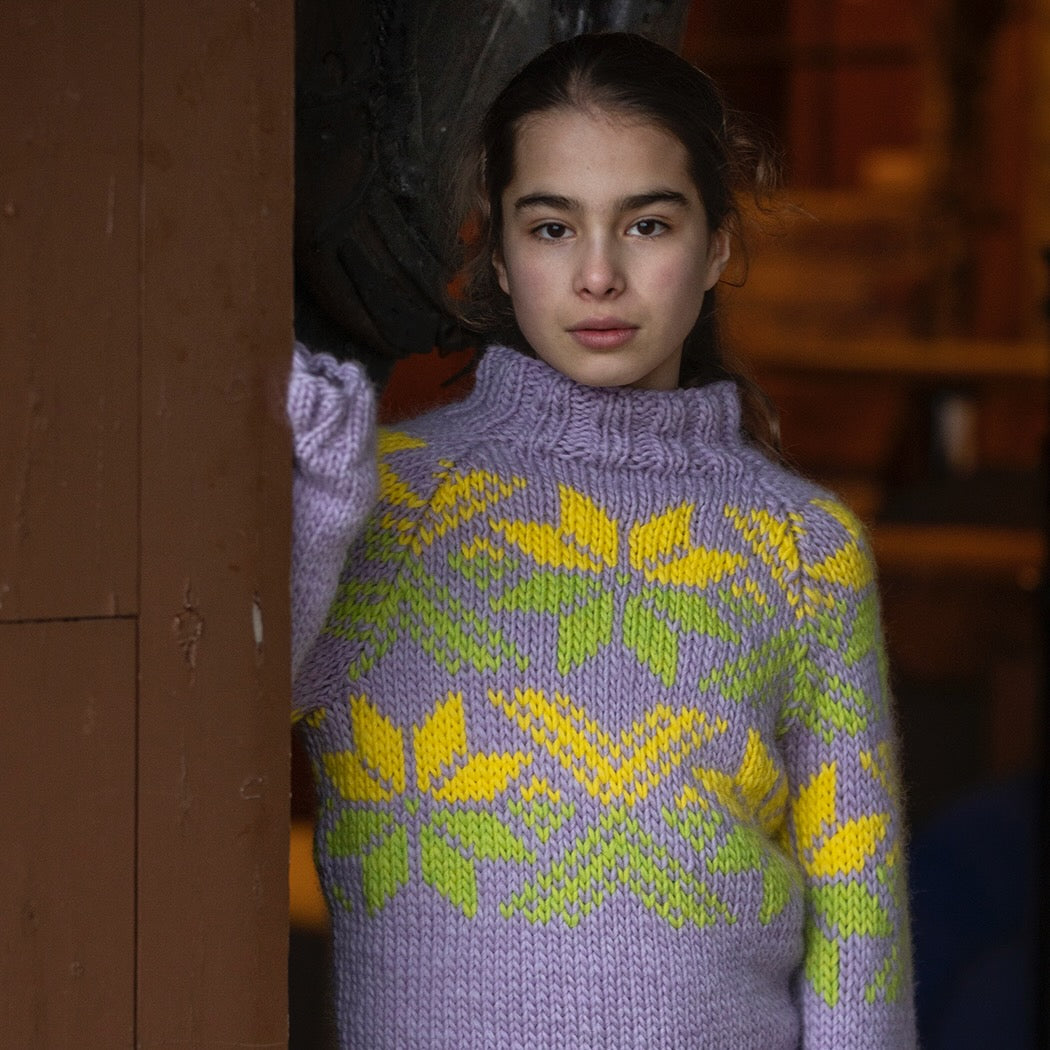 Strikk The Look: Snoi-genser barn lys lilla