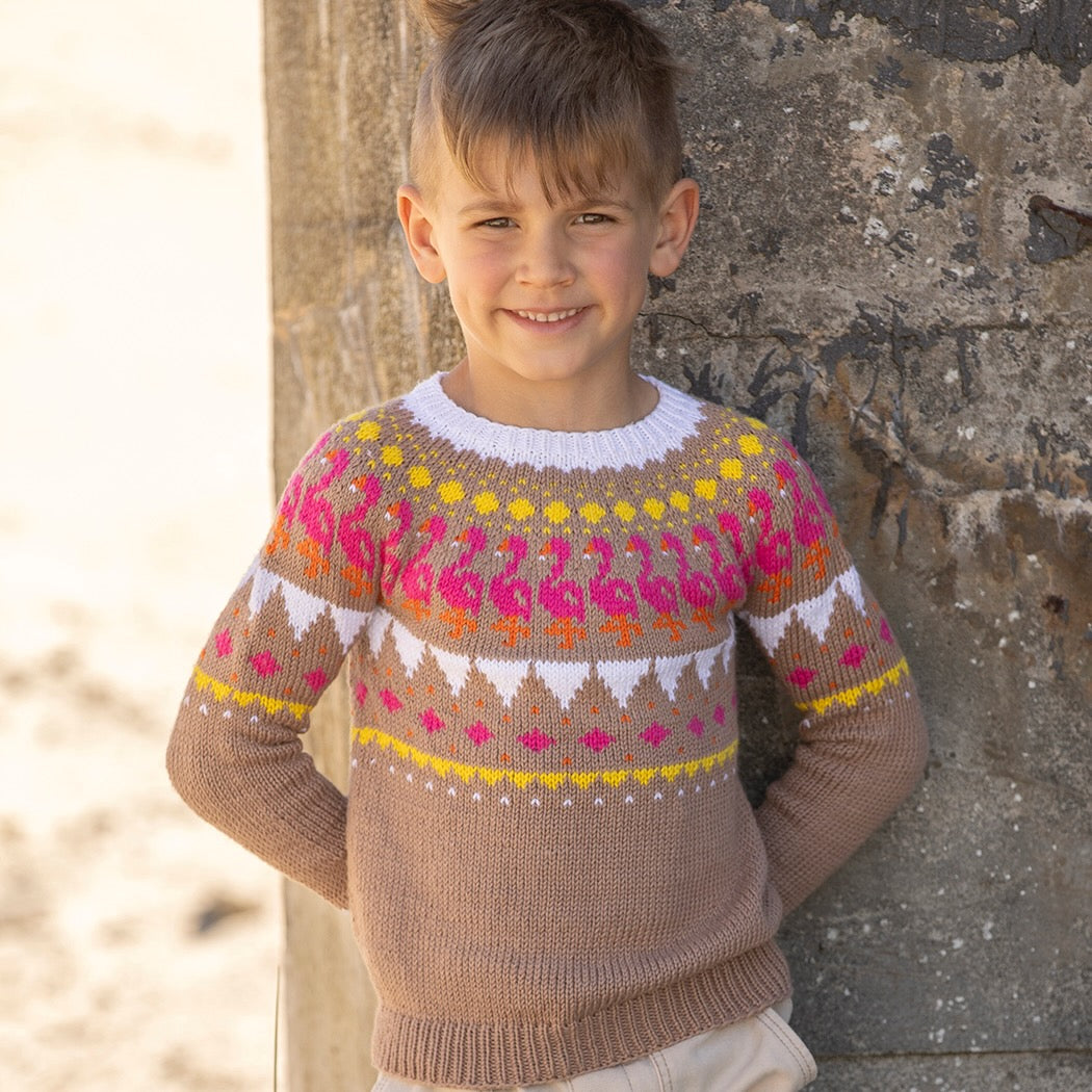 Strikk The Look: Flamenco-genser valnøtt