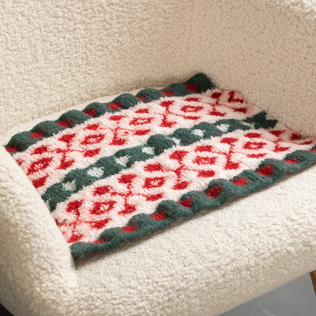 Strikk The Look: Ocean eyes-sitteunderlag