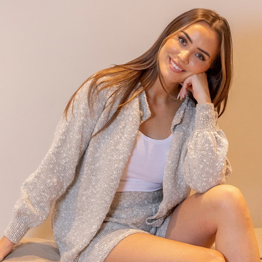 Strikk The Look: Margit-jakke beige