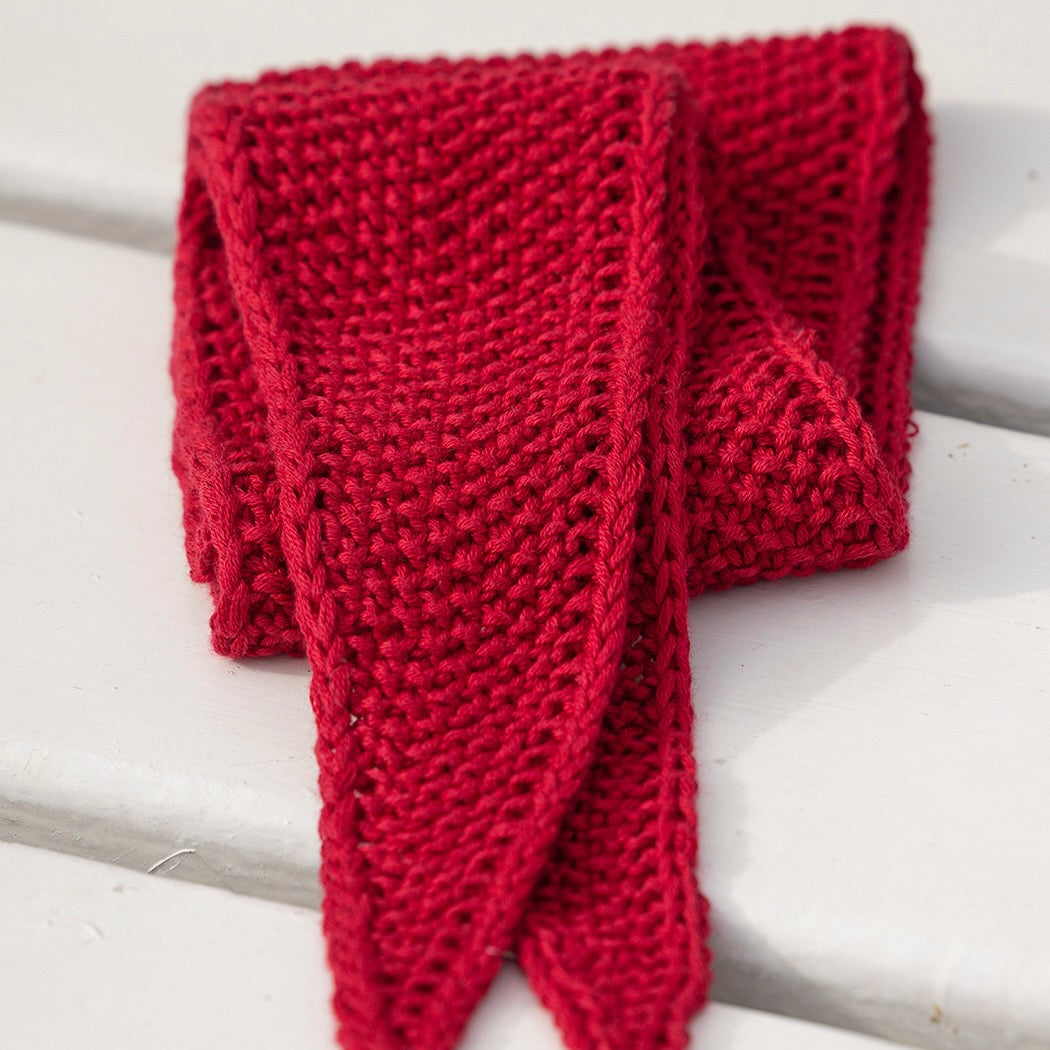 Strikk The Look: Dune skjerf rød