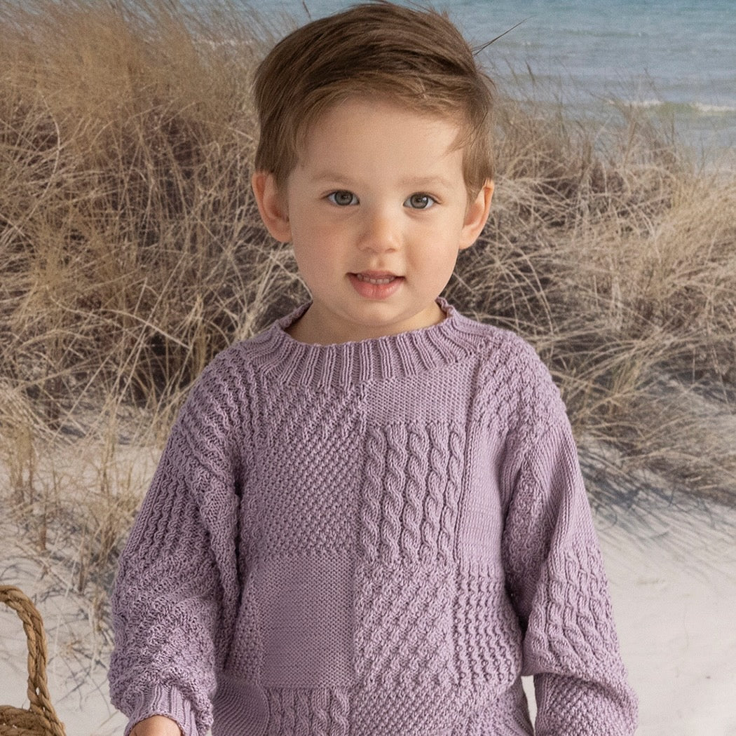 Strikk The Look: Selje-genser lys lilla