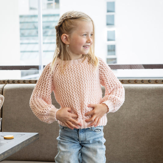 Strikk the Look: Abby-genser aprikos