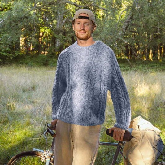 Strikk The Look: Ådne-genser blålilla