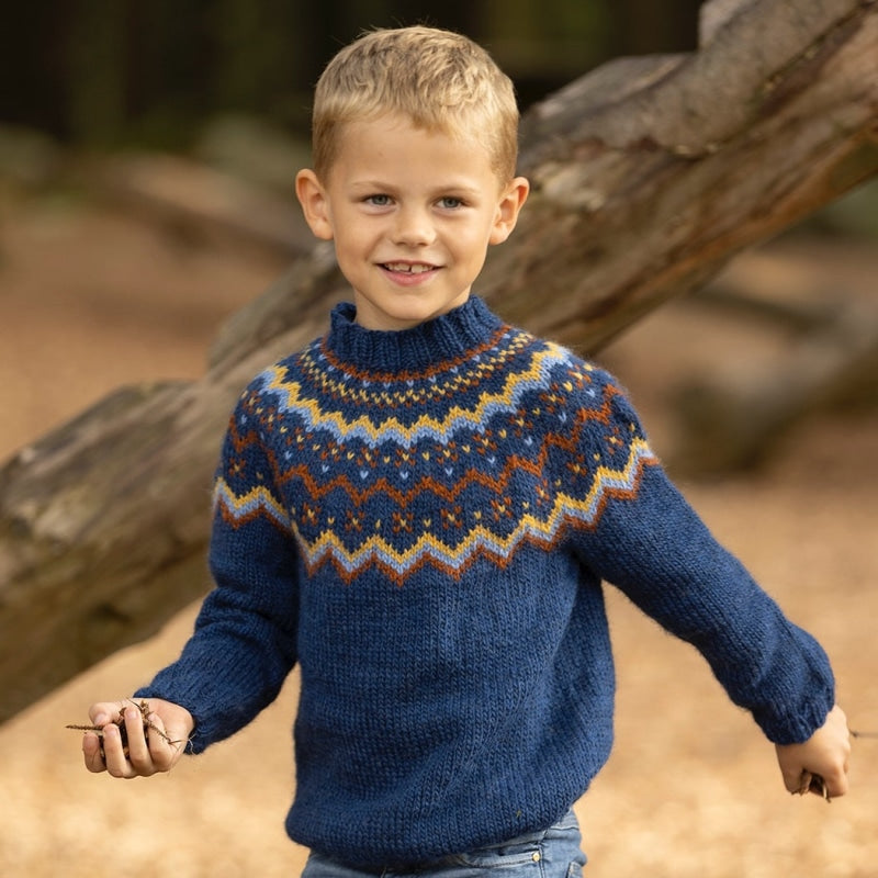 Strikk The Look: Åke-genser marine