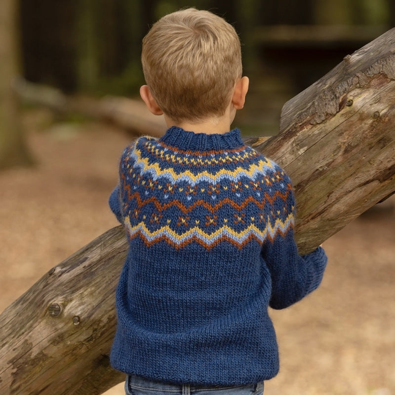 Strikk The Look: Åke-genser marine