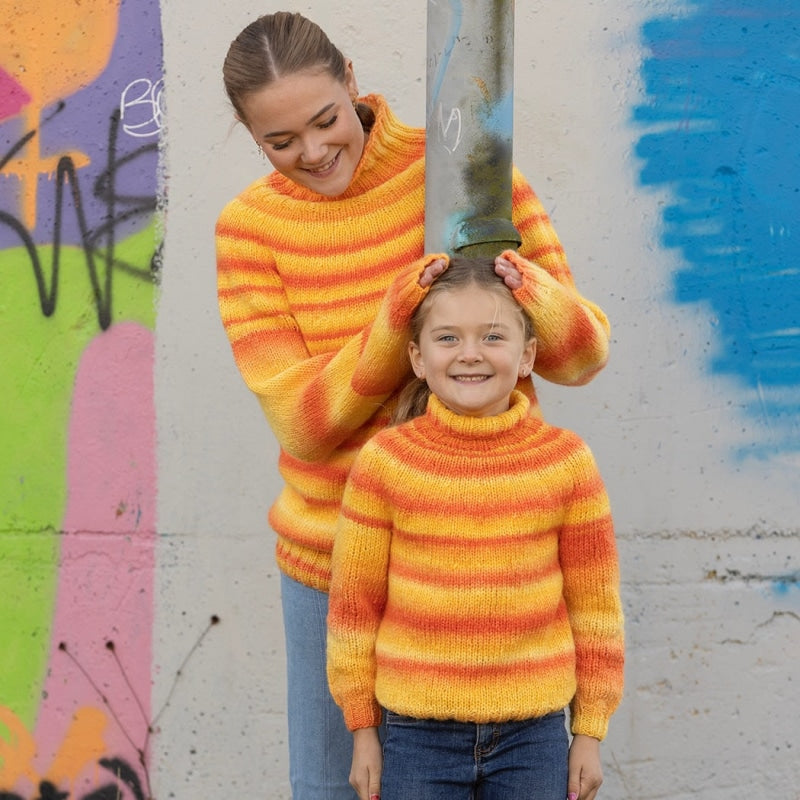 Strikk The Look: Albus-genser gul