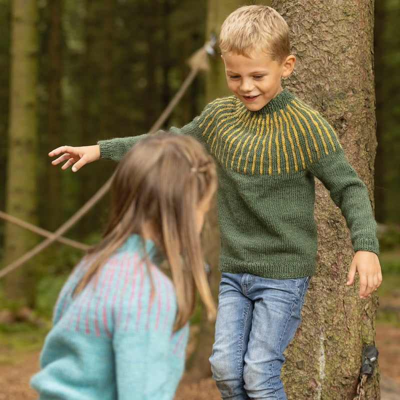 Strikk The Look: Aldis-genser, grønn