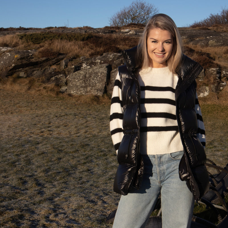 Strikk The Look: Alexa-genser hvit