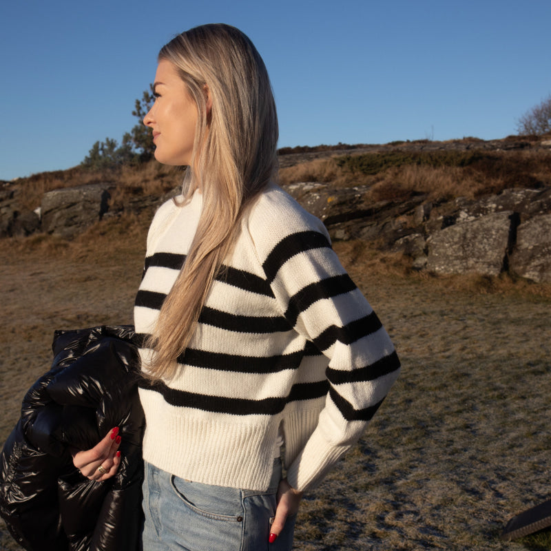 Strikk The Look: Alexa-genser hvit