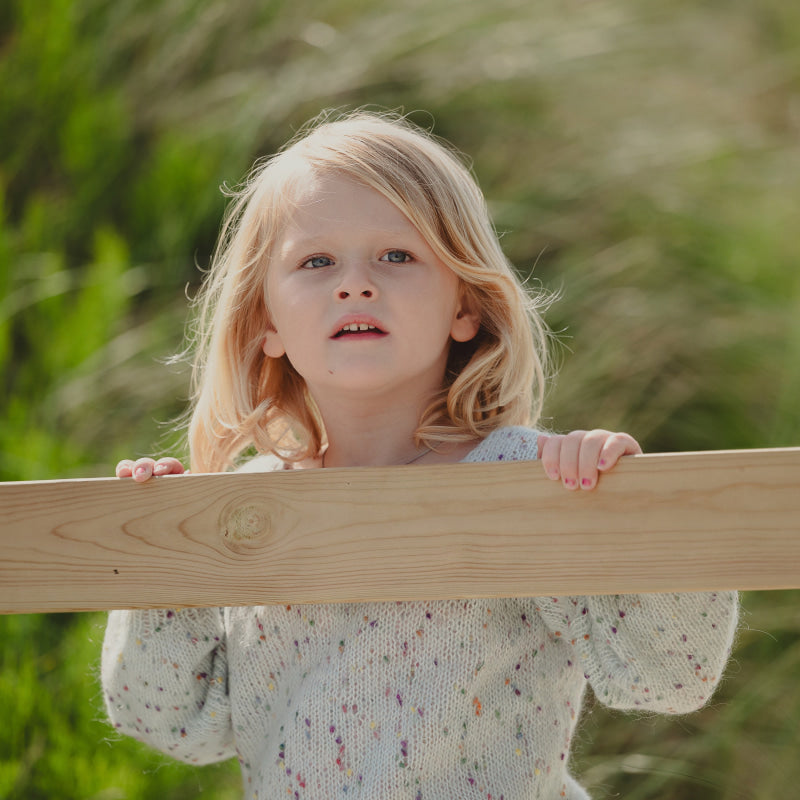 Strikk The Look: Amanda-genser lys blå