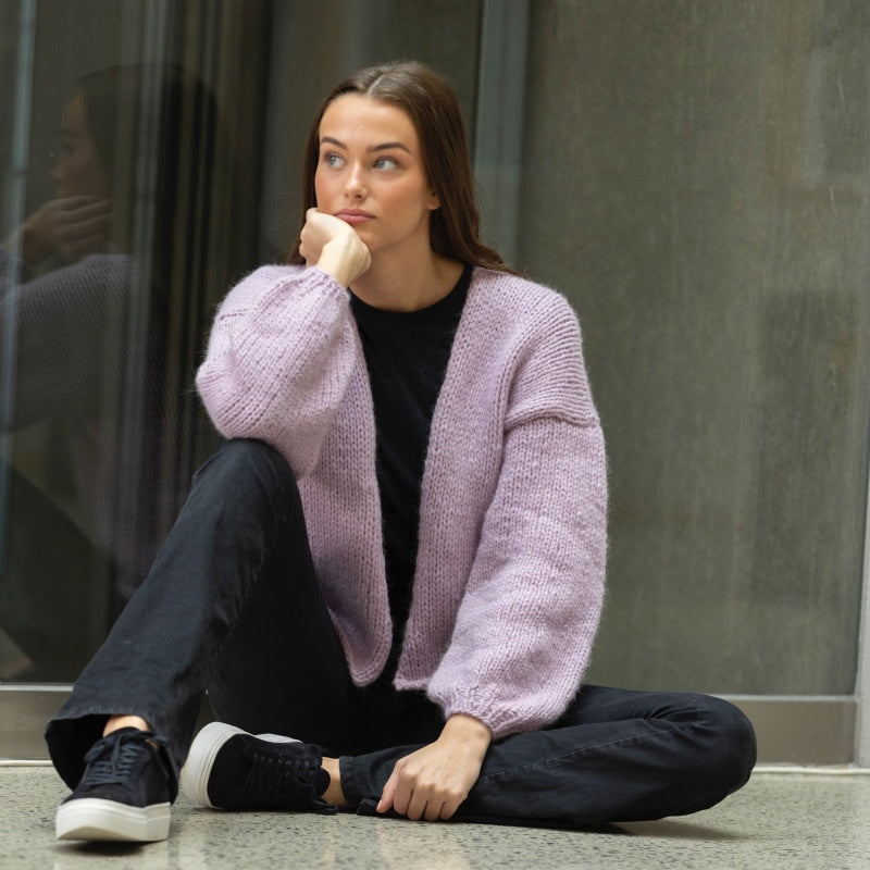 Strikk The Look: Athelia-jakke lys lilla