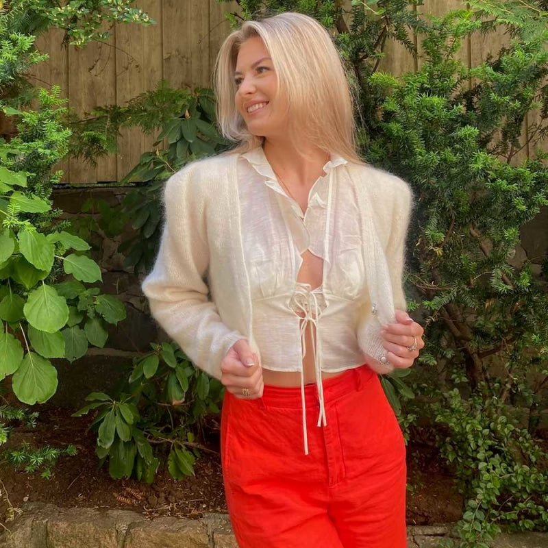 Strikk The Look: Brude-bolero hvit