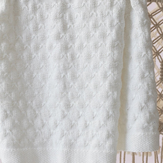 Strikk The Look:  Bumba-teppe hvitt