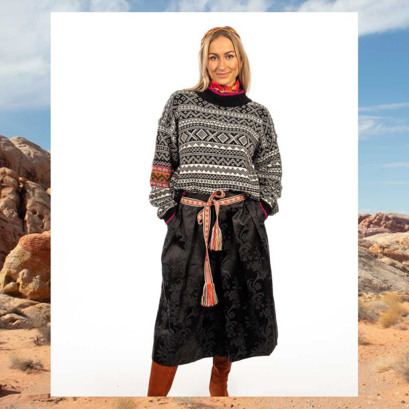 Strikk The Look: Bykle-genser forte- alp wool