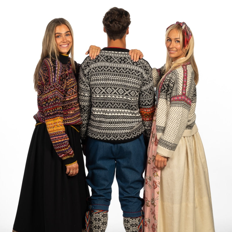 Strikk The Look: Bykle-genser, svart, herre