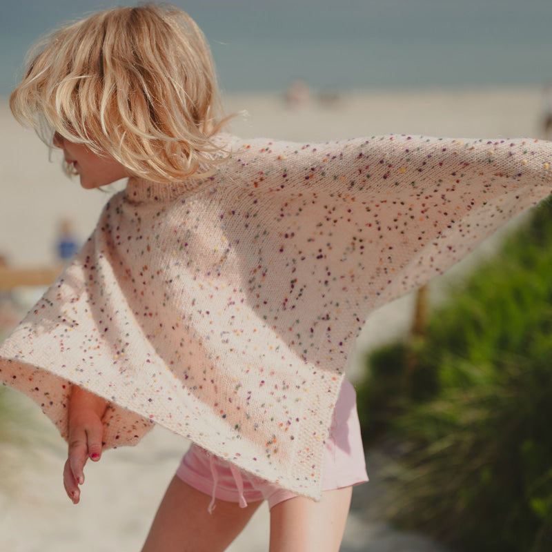 Strikk The Look: Cosette poncho rosa