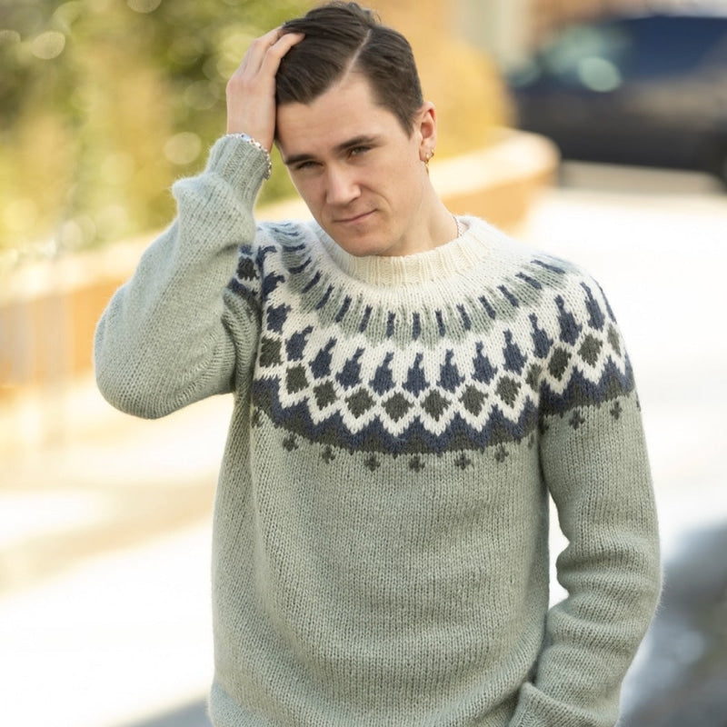 Strikk the Look: Gisken-genser lysegrønn