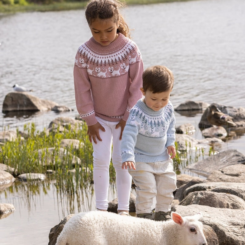 Strikk The Look: Hunde-genser pudderrosa