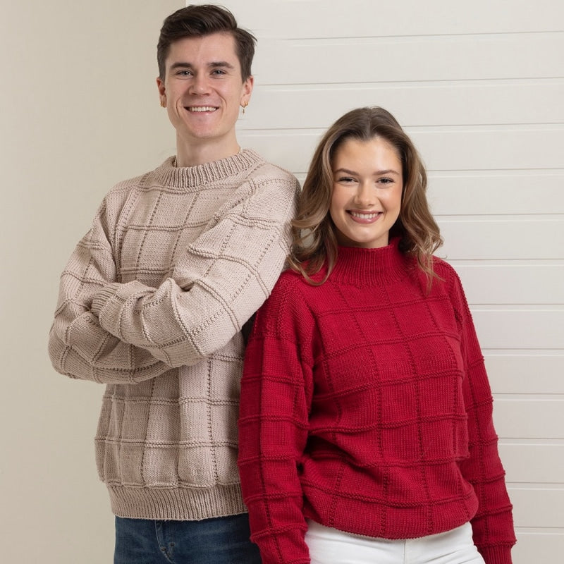 Strikk The Look: Kratt- genser beige