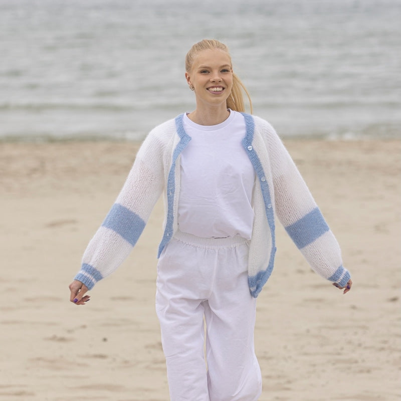 Strikk The Look: Lalli-jakke hvit