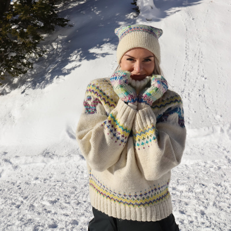 Strikk The Look: Litjåsen-genser natur