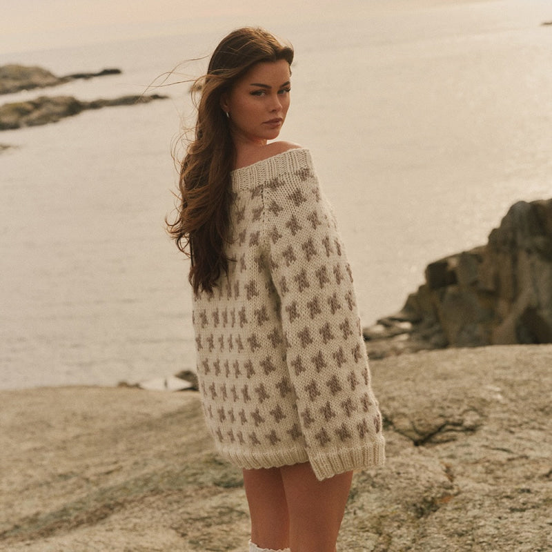 Strikk The Look: Mehamn-genser natur