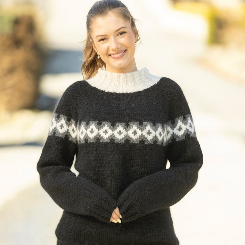 Strikk The Look: Oltes-genser svart