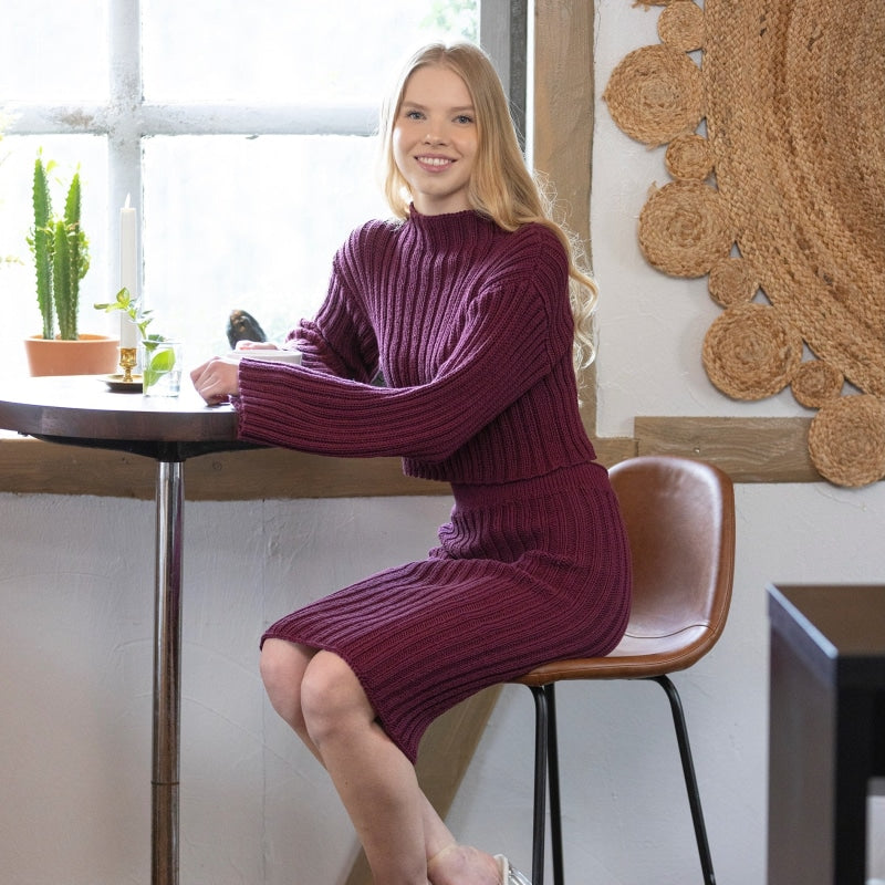 Strikk The Look: Palma- genser og skjørt lyng